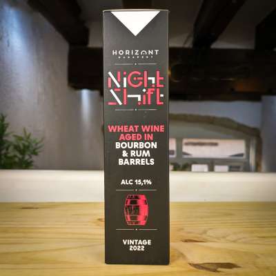 HORIZONT Brewing Night Shift Vintage 2022 Wheat Wine Aged In Bourbon & Rum Barrels